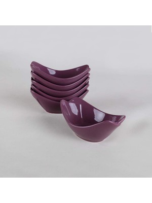 Meks Keramika Mor Sera Çerezlik/sosluk 16 cm 6 Adet