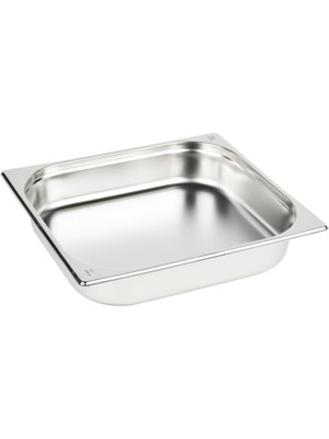 Meks Paslanmaz Çelik Gastronom/gastronorm Küvet Gn 2/3-65 (35,4 x 32,5 x 6,5 Cm)