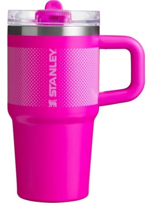 Meks Stanley The Quencher Protour Flip Straw Termos 0,60 L Pipetli Termos 10-12484-098 Pembe