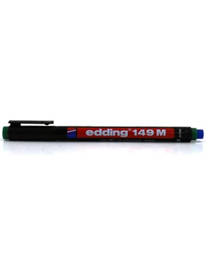 Meks Edding 149 M Silgili Permanent Kalem - Asetat Kalemi - Yeşil - 10 Kalem - Yuvarlak Uç 1 mm