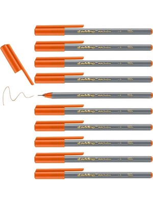 Meks Edding 55 Fineliner - Turuncu - 10 Kalem - 0,3 mm Uç