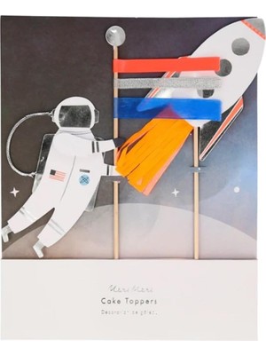 Meks Meri Meri Space Cake Topper Uzay Pasta Süsü