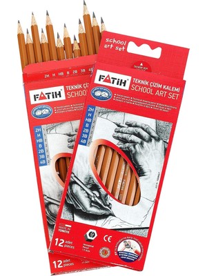 Meks Fatih FA15090KL0F Teknik Çizim Kalemi Okul Seti 12'li Paket