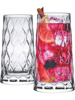 Meks Pasabahce 420855 Leafy Meşrubat Bardağı - Long Drink Bardağı 345 cc 6'lı TXBFDBFDF01117