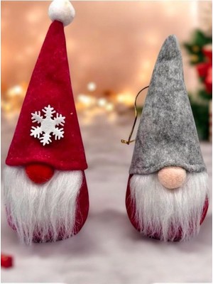 Meks Yenigeldi 1 Adet 16 cm Yılbaşı Şans Cücesi Iskandinav Elf Cücesi T80 Gnome