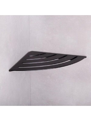 Meks System Duş Raf Sistemi Siyah Renk 30X210X210 mm