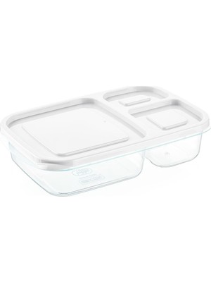 Meks 5dm-3 Bölmeli Saklama Kabı