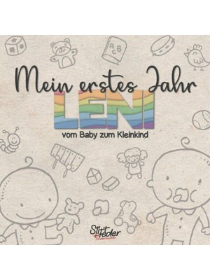 Meks Mein Erstes Jahr - Leni - Vom Baby Zum Kleinkind: Dein Individuelles Babyalbum Mit Wunschnamen Für