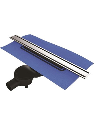 Meks Vitra V-Flow Eco-Flow 5702036 Duş Kanalı Yandan Çıkışlı DK100 Mat Krom