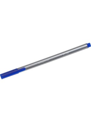 Meks Staedtler 3343 Triplus Fineliner Keçeli Kalem, 0.3 mm Uç, Su Bazlı Mürekkep, Mavi