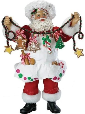 Meks Kurt Adler Fabriche Noel Şefi Noel Baba Heykelcik, 30,5 cm