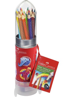 Meks Faber-Castell Grıp Boya Kalemi Roket, 15 Renk