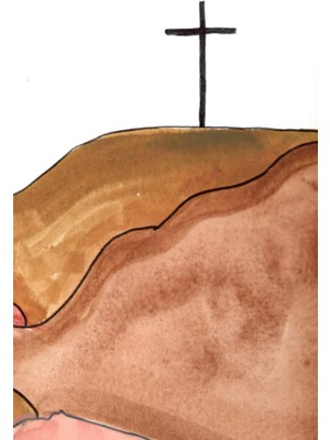 Meks Watercolor Cross Journal