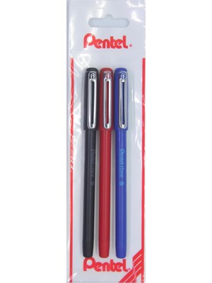 Meks Pentel 0.7 mm Yağ Bazlı Kapaklı Roller Kalem - Izee Si̇y-Kir-Mav