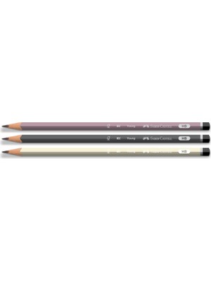 Meks Faber-Castell Young Mercanlı Kk Hb Üçg 6'lı (Fsc), Kurşun Kalem