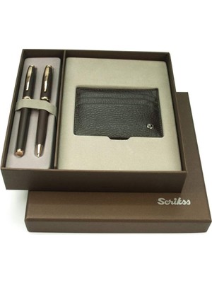 Meks Scrikss Dr 245 39 Dolmakalem - Tükenmezkalem Rose Gold & Comfort Kredi Kartlık Kahve