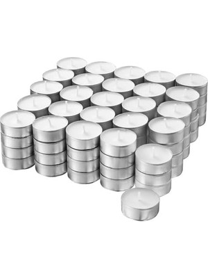 Meks Ikea Beyaz Mum 100 Adet 3,8 cm 100LÜ Beyaz Mum Mini Mumlar