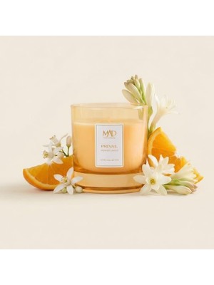 Meks Mad Prevail Kokulu Cam Mum 200 gr – Portakal Çiçeği, Ylang-Ylang ve Vanilya ile Ferah, Zarif ve Kal