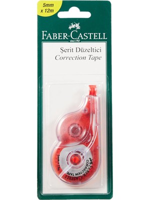 Meks Faber-Castell Şerit Düzeltici, 5mm x 12M, Hızlı Kapatıcı, Kuruma Süresi Gerektirmez, Asorti Renkler