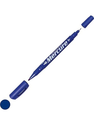 Meks BADEM10 Mercure CD Kalemi Marker Çift Uçlu 0.5-1 mm Kırmızı