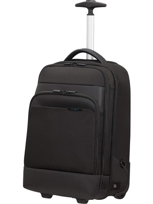 Meks Samsonite Mysight - Dizüstü Bilgisayar Sırt Çantası, 2 Tekerlekli (48 cm - 25,5 L), Siyah (Siyah)