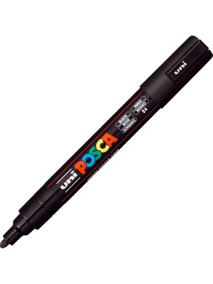 Meks Uni Posca Markör Kalem 5m Set 1.8-2.5 mm Keçe Uçlu (Siyah)
