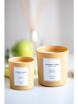 Meks Le Jardin Rosemary Lemon Kokulu 2'li Mum Seti Sarı 120 gr - 200 gr