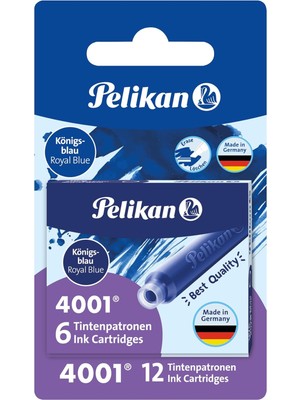 Meks Pelikan STANDART-4001 Mürekkep Kartuşları, 2 Kılıf, Blistervperackung
