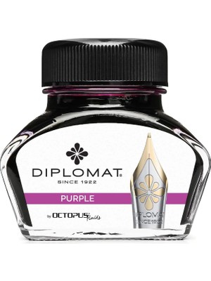 Meks Diplomat Menekşe Ahtapot Mürekkep Şişesi 30 ml