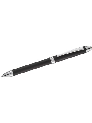 Meks Steelpen 430-5 3 Fonksiyonlu Tükenmez Kalem Mat Siyah