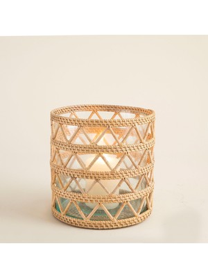Meks Samoa Rattan Fener 20 cm Natural