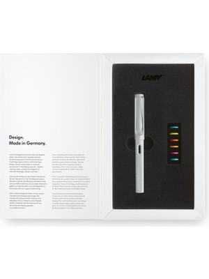 Meks Lamy Safari Dolma Kalem Metal Klips M Uç All White Renkli Halkalı Özel Set