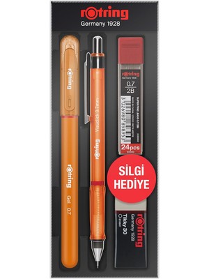 Meks Rotring Visuclick Jel Okul Seti 0,7 mm - Turuncu