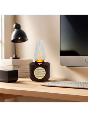 Dlc LED USB Şarjlı Gaz Lambası Müzik Çalar (5'li Paket)