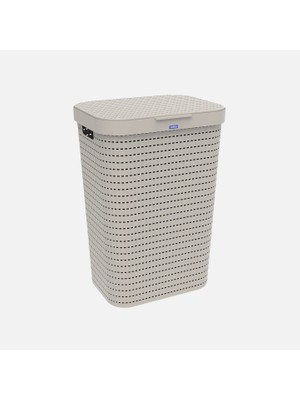 Rotho Kapaklı Çamaşır Sepeti Kahve (6'li Paket)
