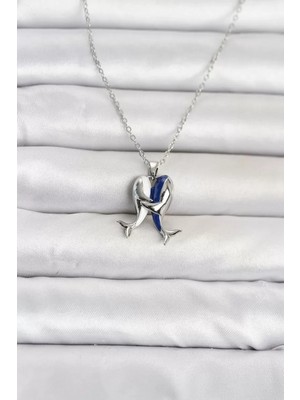 Uslucan Alışveriş 316L Çelik Zincir Gümüş Renk Dolphin Model Kadın Kolye TJ-BKO11095