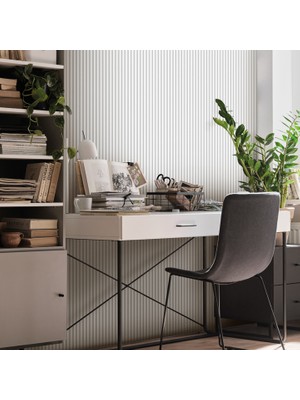 Vilo Linerio Xs-Line Wave Beyaz Dekoratif Duvar Paneli (4'li Paket)
