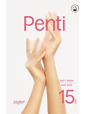 Penti Süper Ince Külotlu Çorap 15 Den 57 Ten No:2 Size:m (7'li Paket)