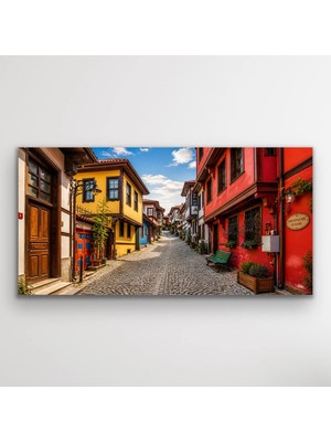 Alvera Eskişehir Odun Pazarı Kanvas Tablo 60X120 cm