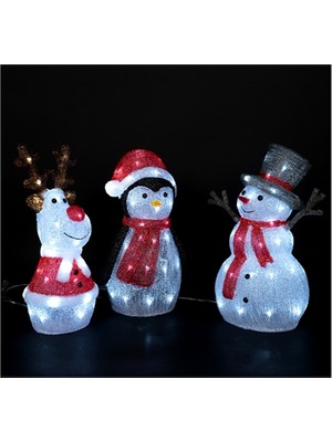 Tarrington House Akrilik Işıklı Figür 45CM (2'li Paket)