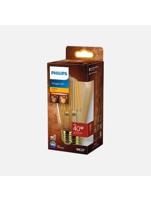 Philips LED Classic 40W ST64 E27 1800K Gold (5'li Paket)