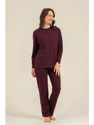 Pierre Cardin Modal Pamuk Uzun Kol Kadın Pijama Takım 9304