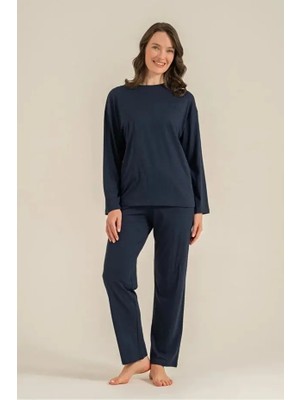 Pierre Cardin Modal Pamuk Uzun Kol Kadın Pijama Takım 9304