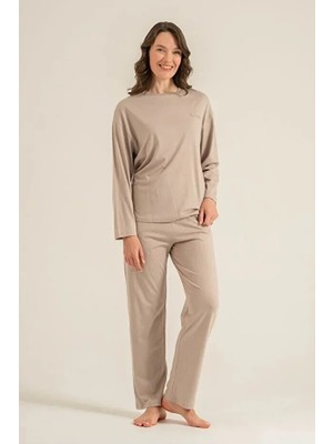 Pierre Cardin Modal Pamuk Uzun Kol Kadın Pijama Takım 9304