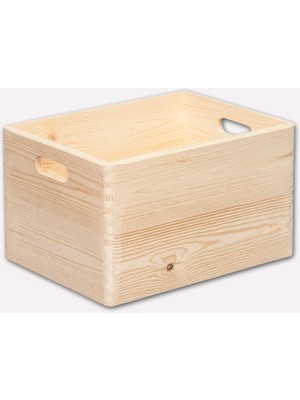 Zeller Ahşap Çam Saklama Kutusu (2'li Paket)