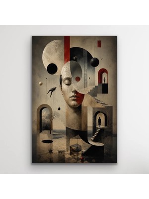 Alvera Karışık Rüyalar Soyut Kanvas Tablo 20X30 cm