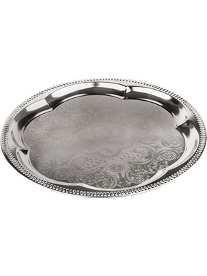 Aro Krom Yuvarlak Tepsi 35CM (5'li Paket)