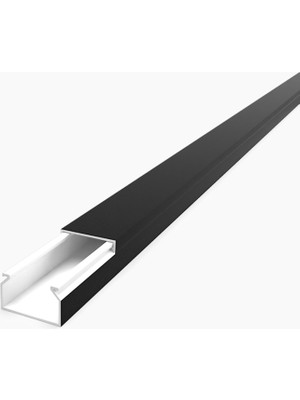 Mutlusan 25X16 Kablo Kanalı(Siyah) Sidem (6'li Paket)