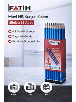 Alvera Fatih Mercanlı 12010 Hb Kurşun Kalem 12 Adet