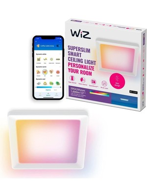 Valor Wiz Beyaz Akıllı Sıva Üstü Rgb Kare Panel Tavan Armatürü 12W